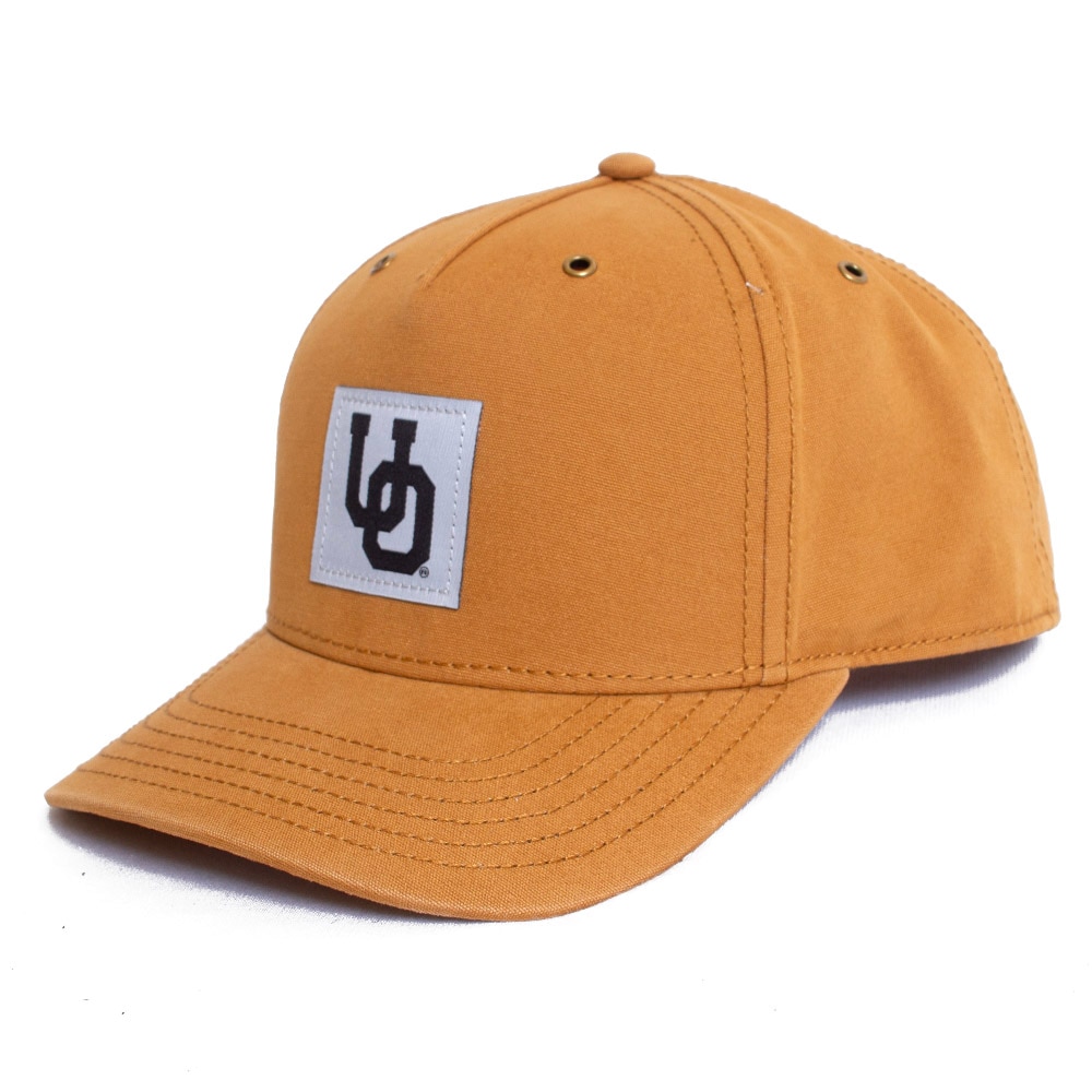 Interlocking UO, Richardson, Brown, Curved Bill, Cotton, Accessories, Unisex, Wheat, 336, Heavy Canvas, Metal Eyelet, Woven Label, Adjustable, Hat, 846796